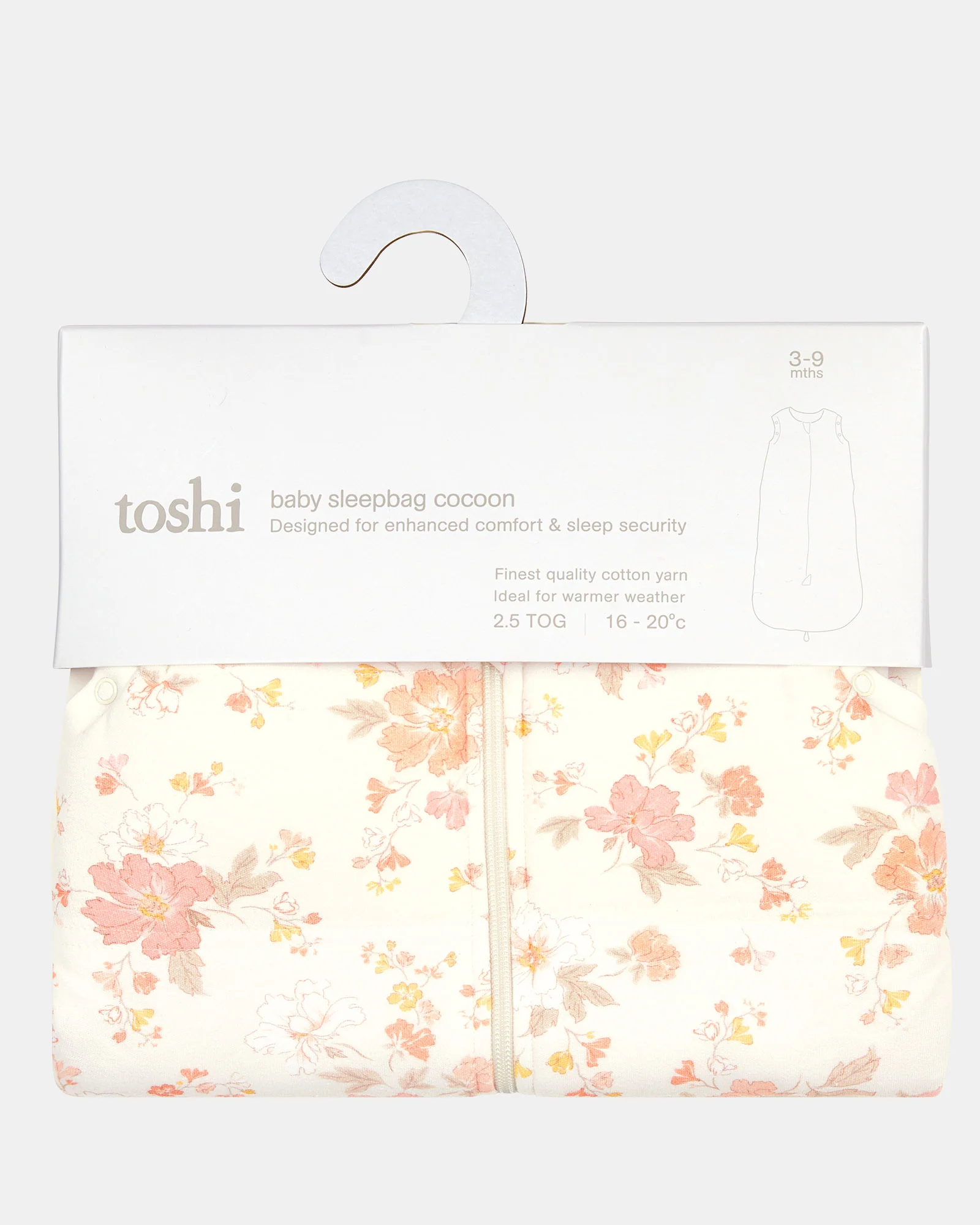 Baby Sleep Bag Cocoon 2.5 TOG Classic Marnie Feather - Image 10