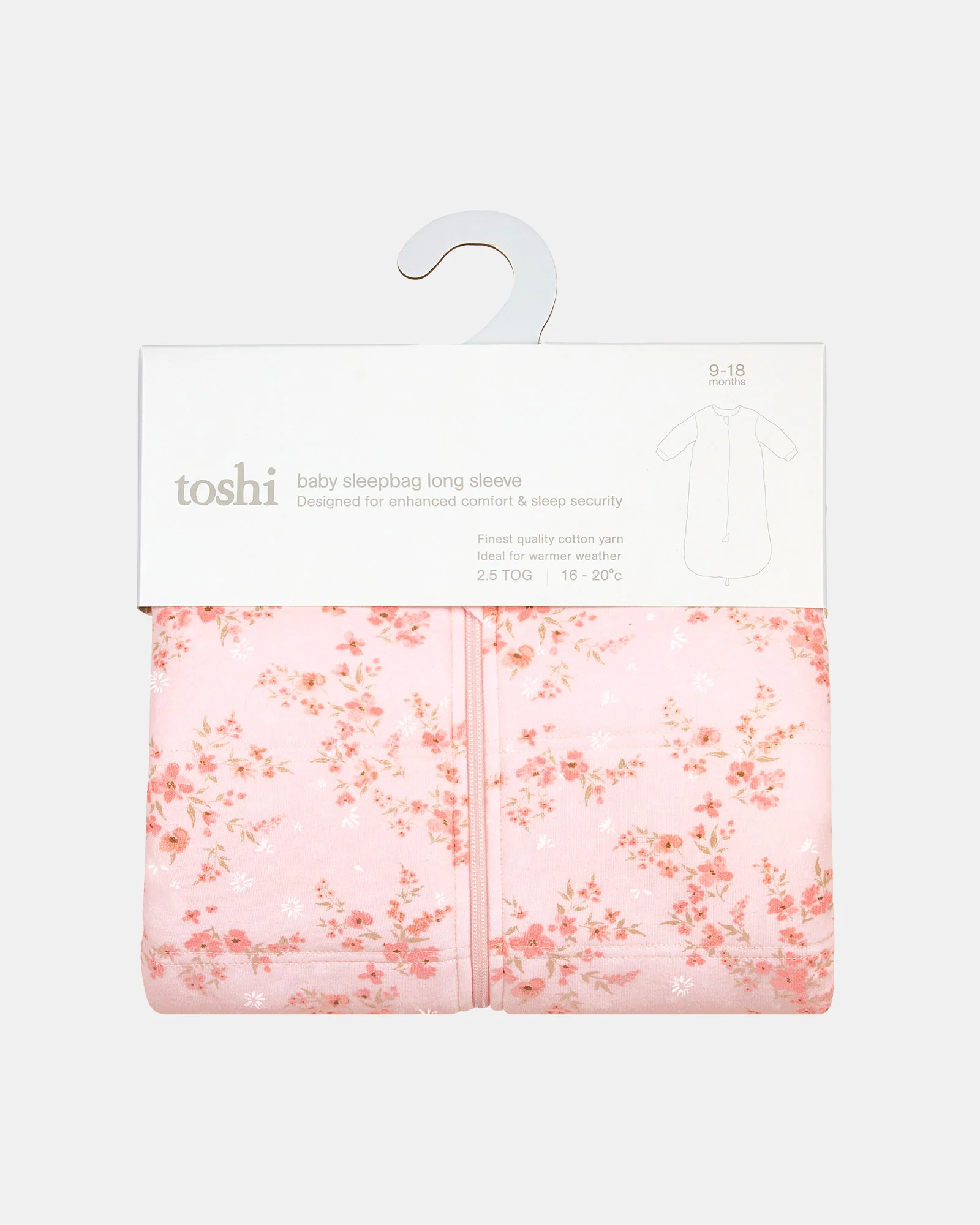 Baby Sleep Bag L/S 2.5 TOG Classic Alice Pearl - Image 9