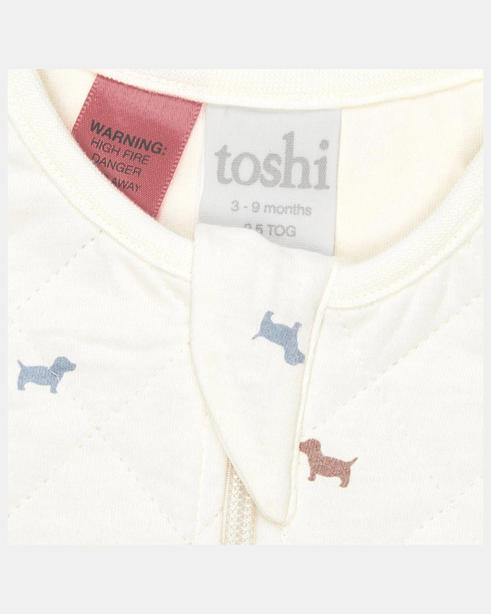 Baby Sleep Bag Sleeveless 1 TOG Classic Puppy - Image 6