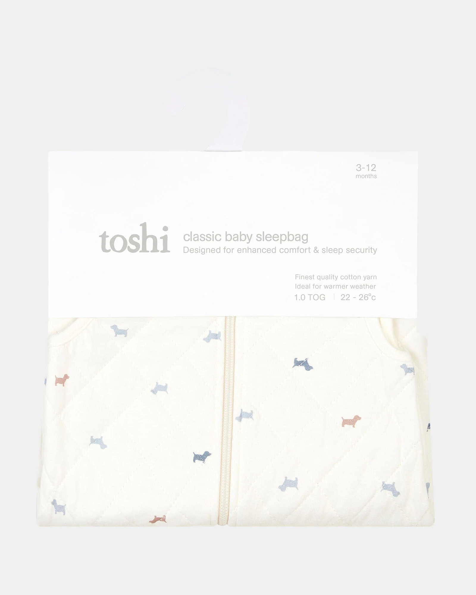 Baby Sleep Bag Sleeveless 1 TOG Classic Puppy - Image 8