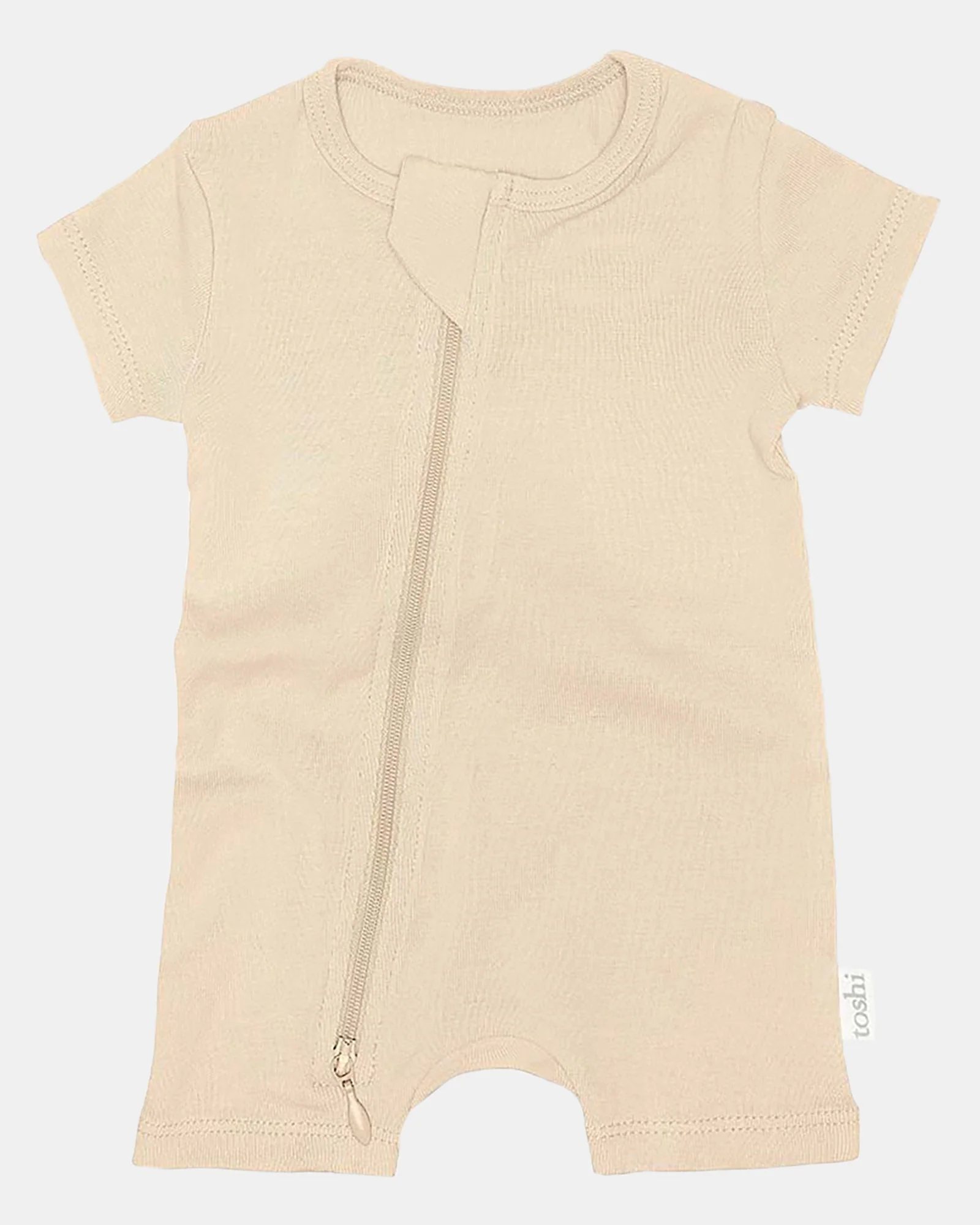 Dreamtime Organic Onesie S/S Almond