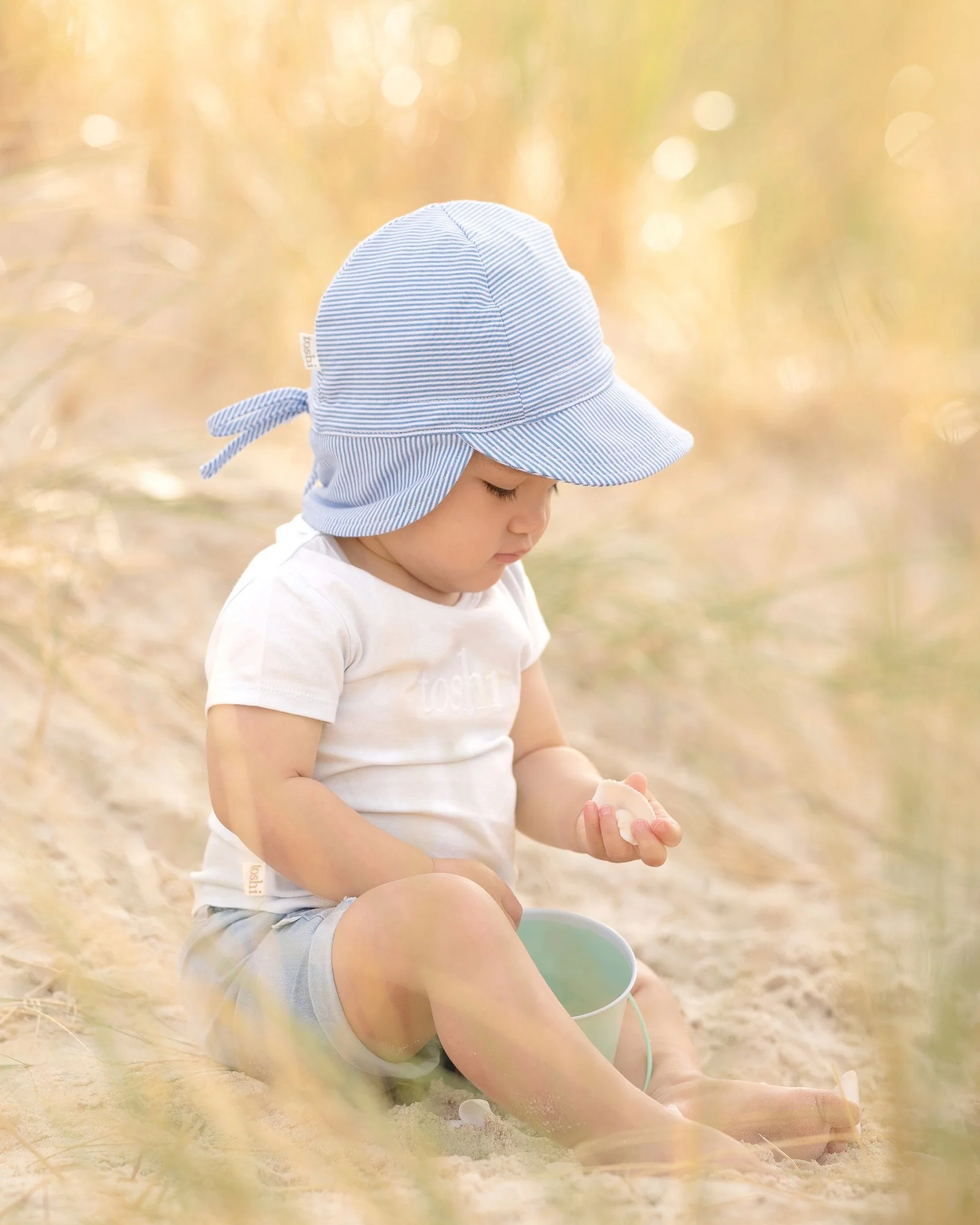 Flap Cap Baby Sky - Image 2