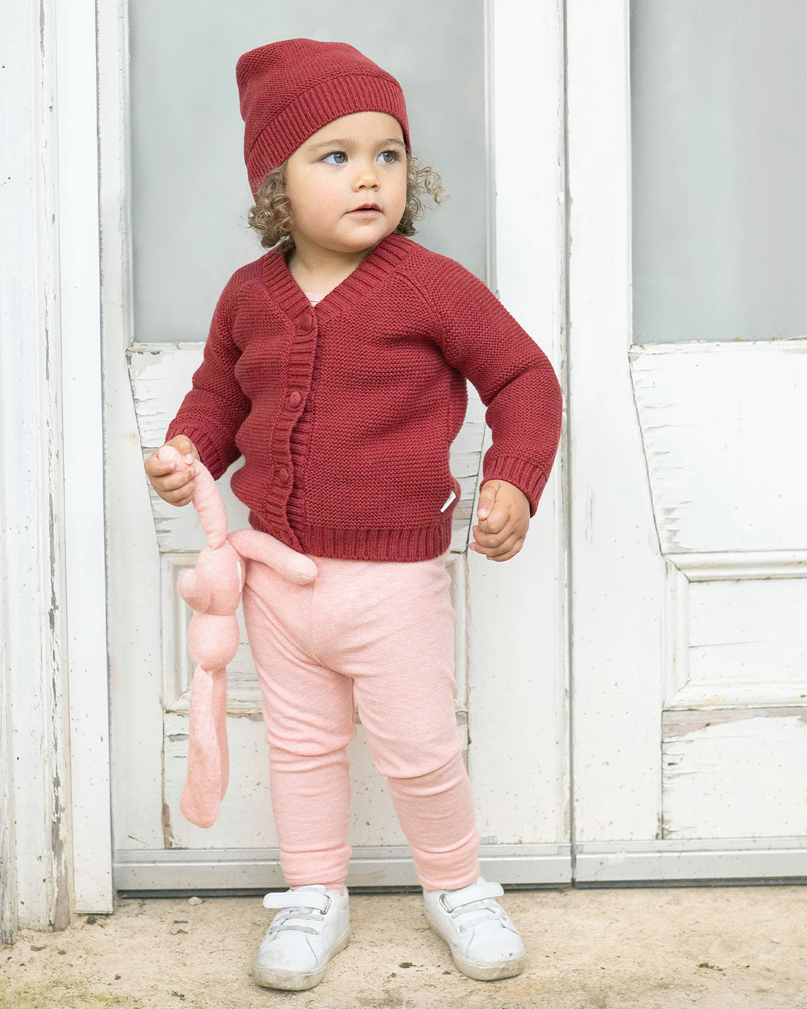 Organic Beanie Love Rosewood - Image 2