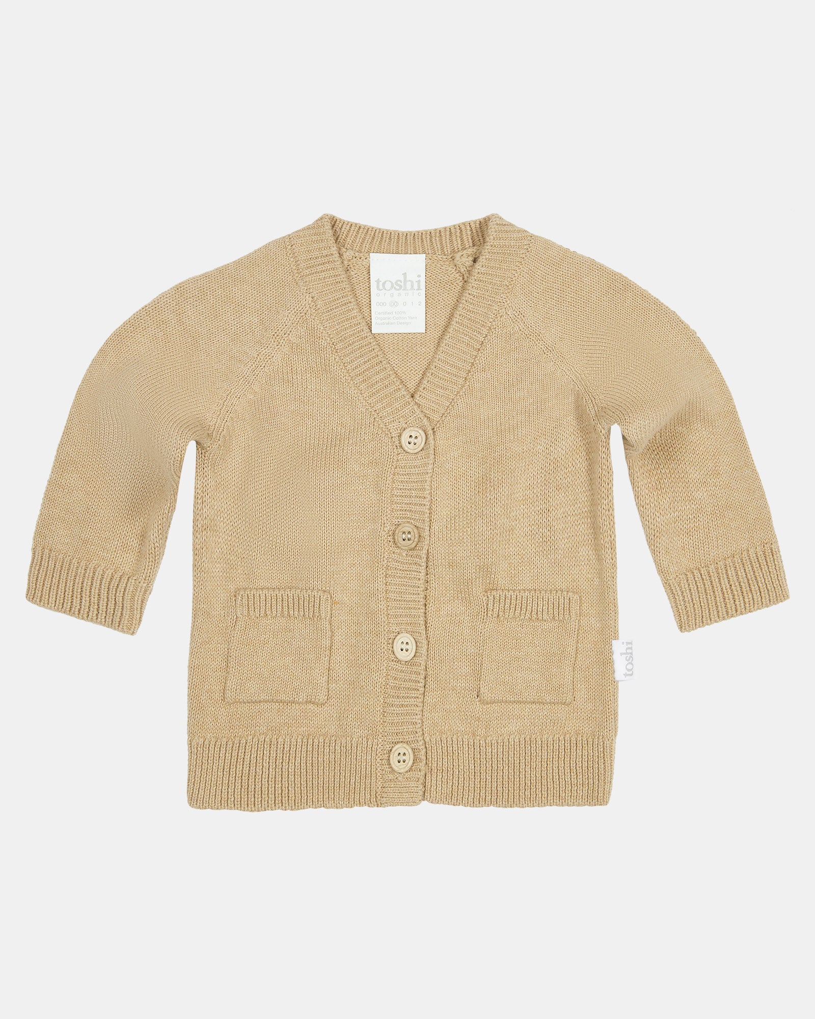 Organic Cardigan Remy Driftwood