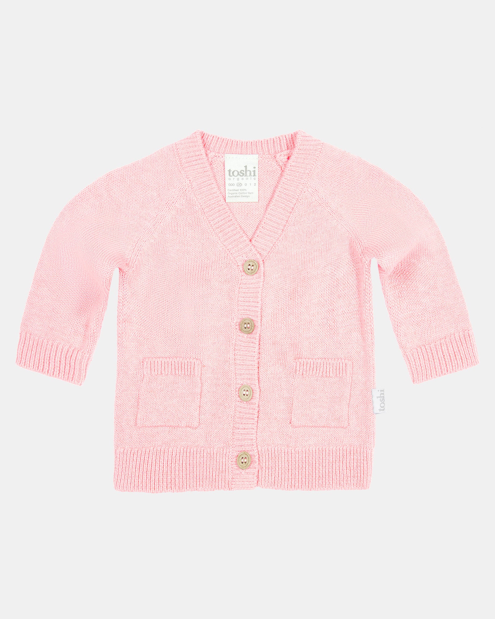 Organic Cardigan Remy Pearl