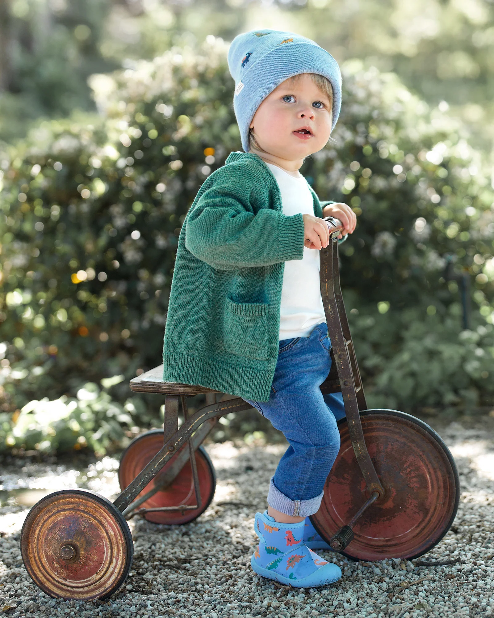 Organic Cardigan Remy Teal - Image 4