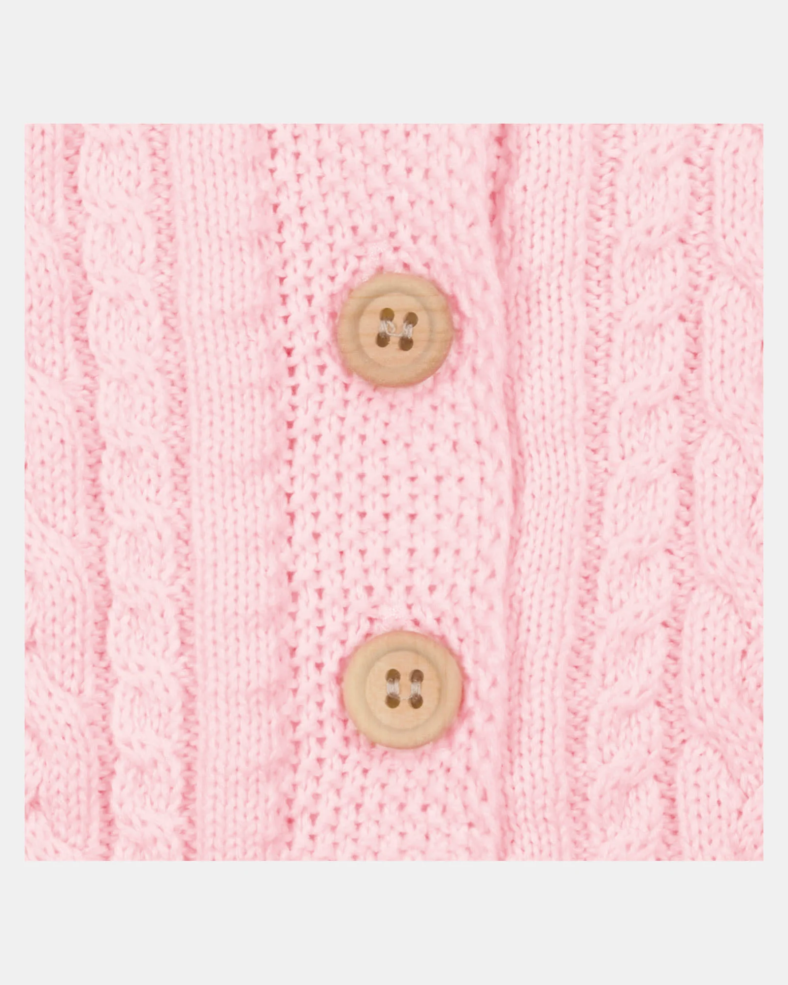 Organic Cardigan Yummy Misty Rose - Image 3