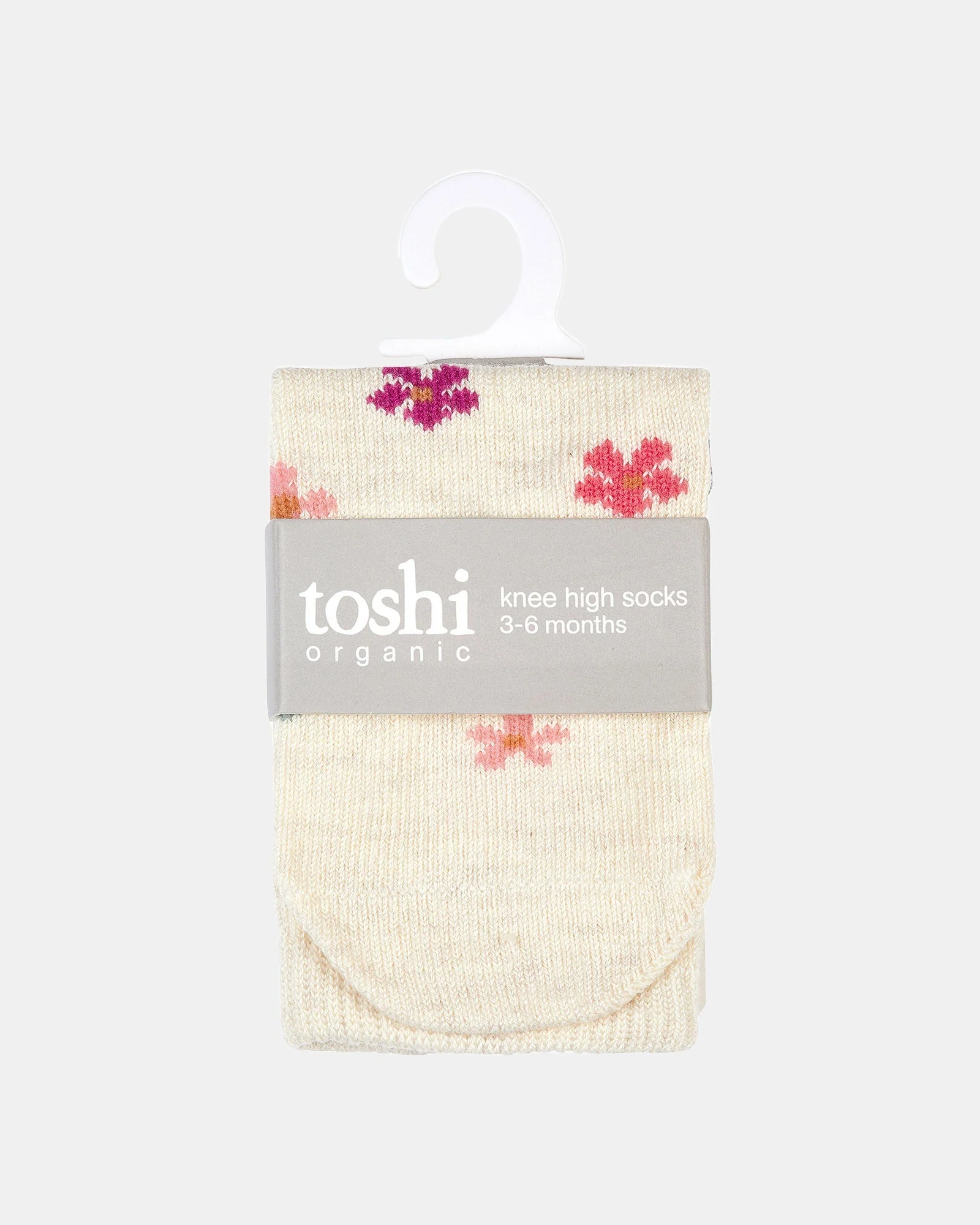Organic Socks Knee Jacquard Wild Flowers - Image 2