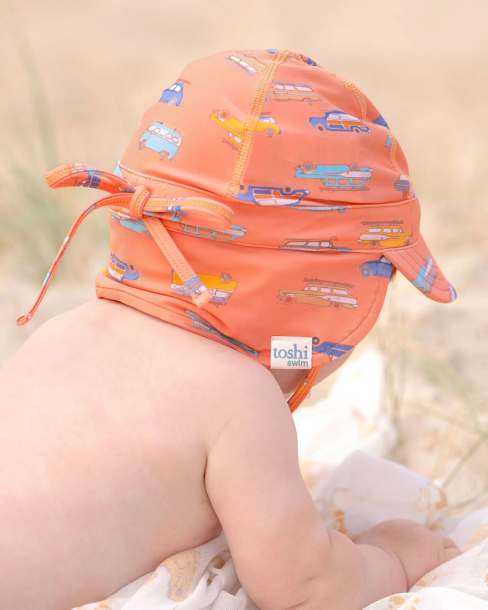 Swim Baby Flap Cap Classic Surfs Up - Image 2