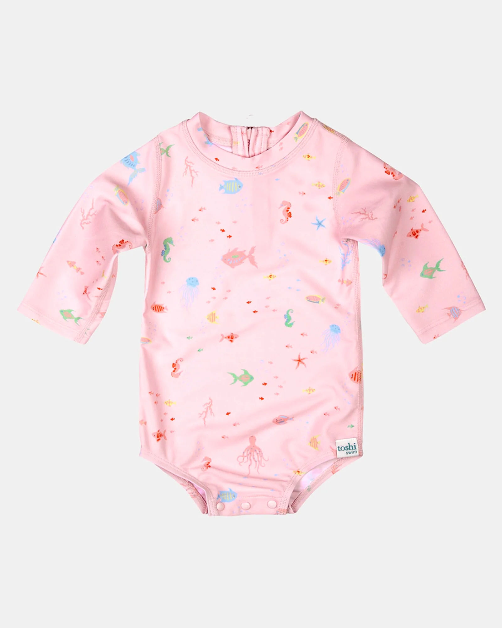 Swim Baby Onesie L/S Classic Coral