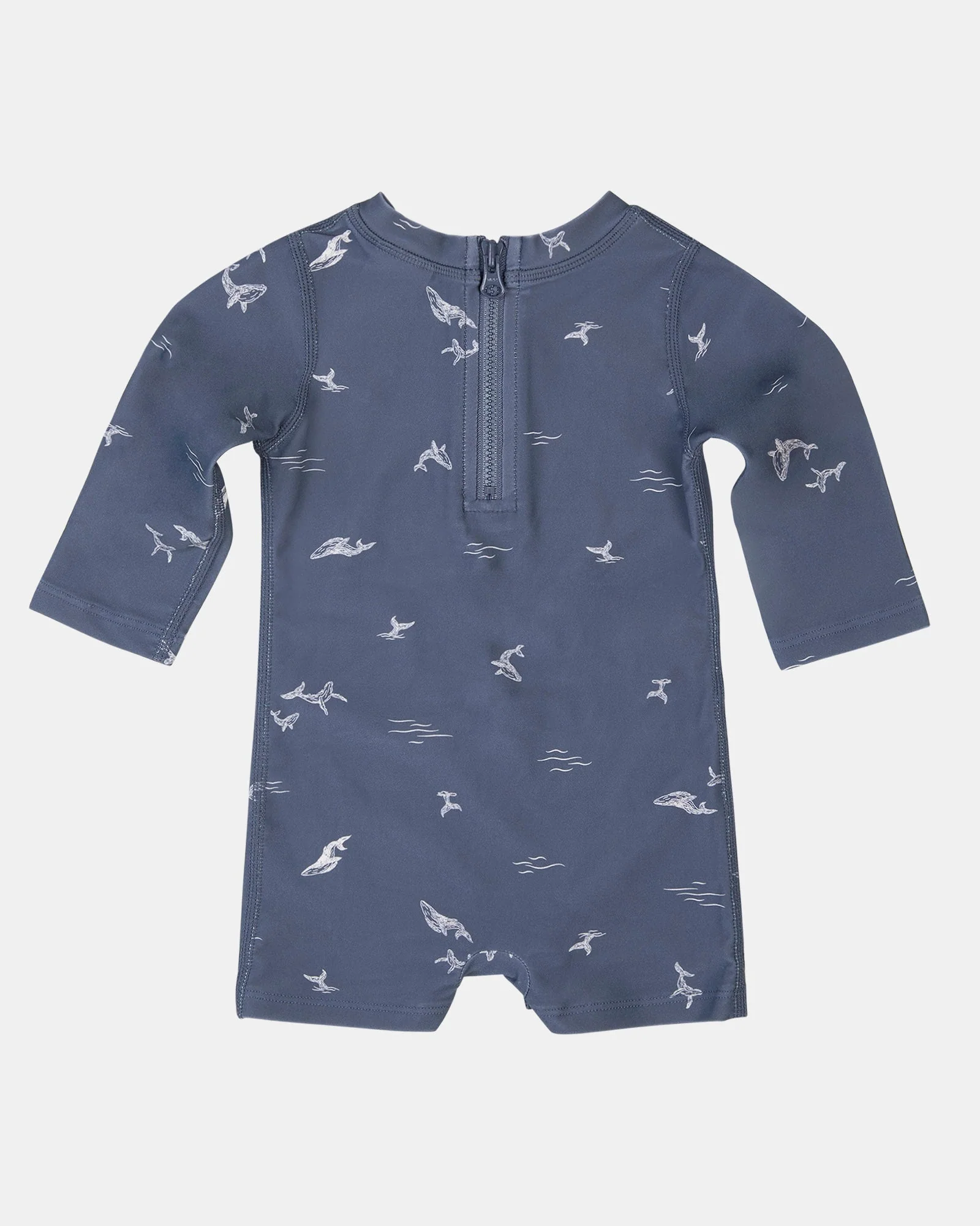 Swim Baby Onesie L/S Classic Whales - Image 2