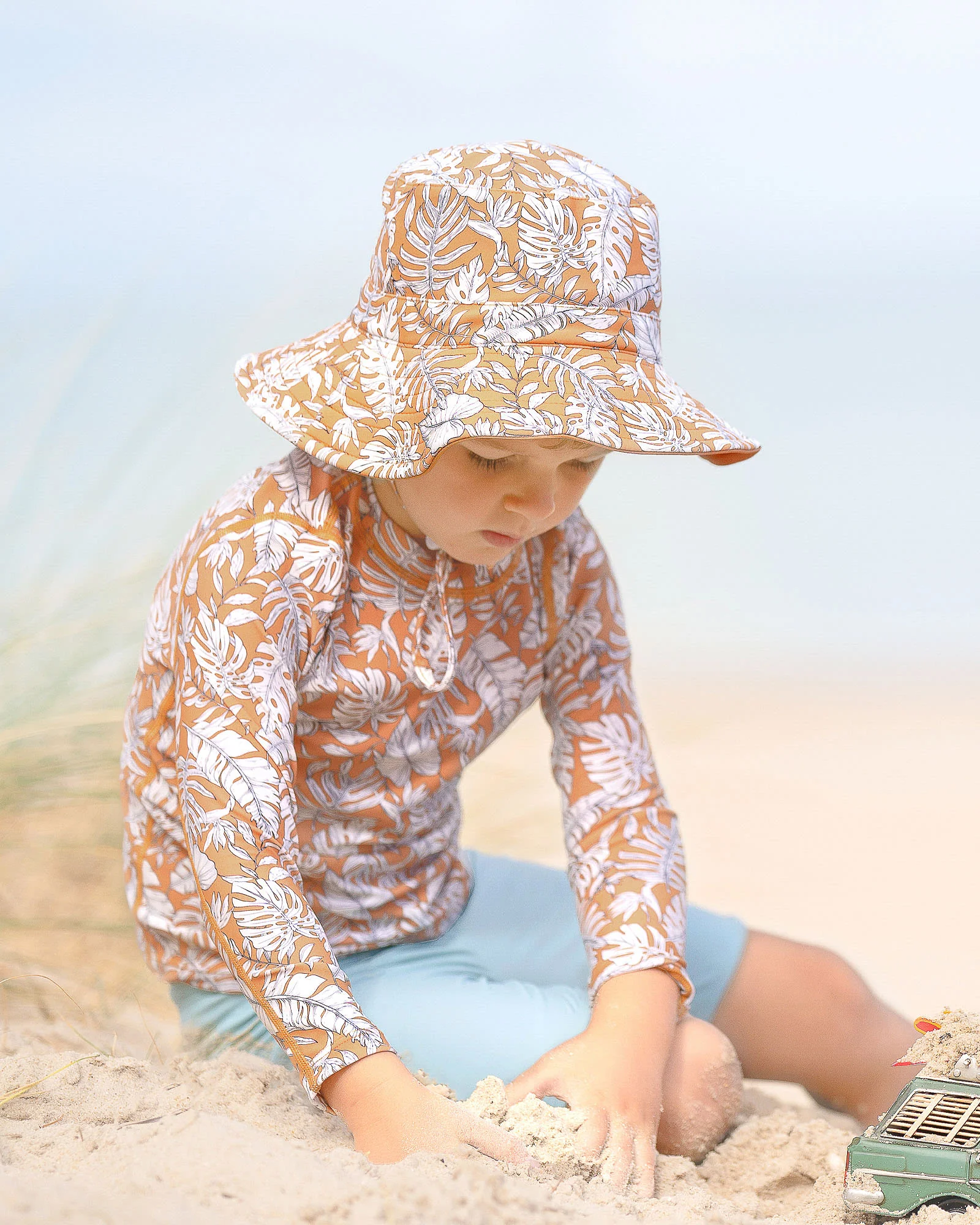Swim Kids Rashie L/S Half Zip Classic Daintree - Image 3