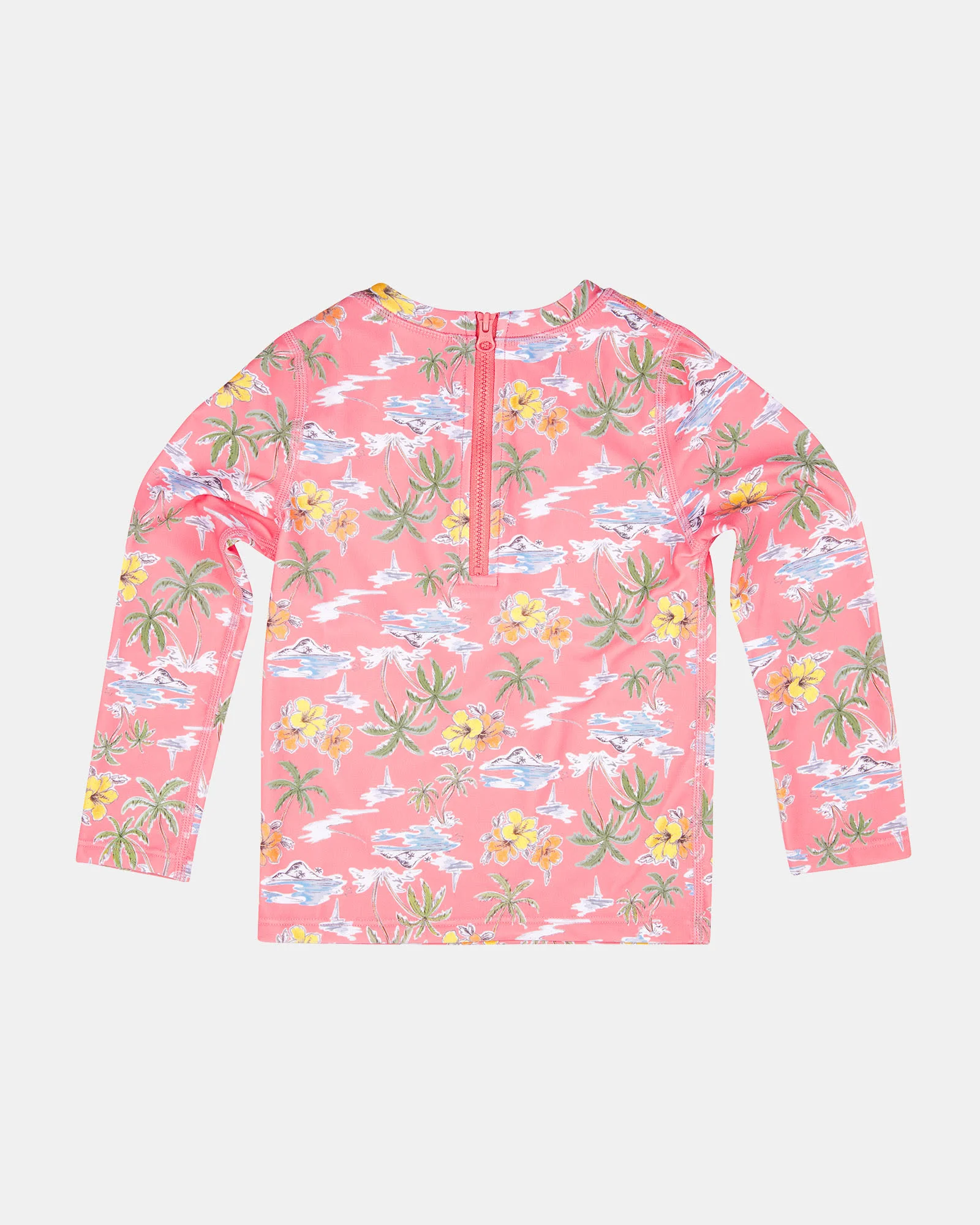 Swim Kids Rashie L/S Half Zip Classic Island Dreaming - Image 3