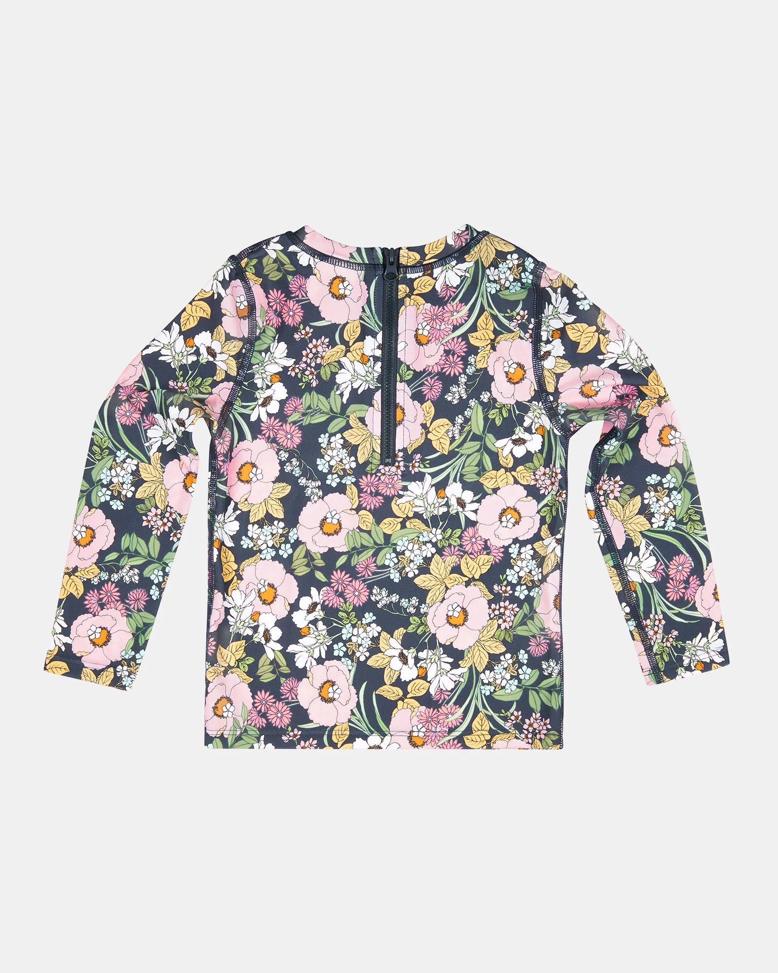 Swim Kids Rashie L/S Half Zip Classic Moonlight Bloom - Image 3