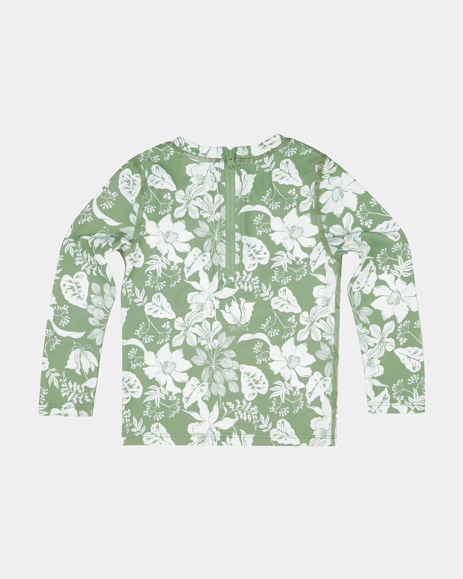 Swim Kids Rashie L/S Half Zip Classic Palm Cove - Image 3